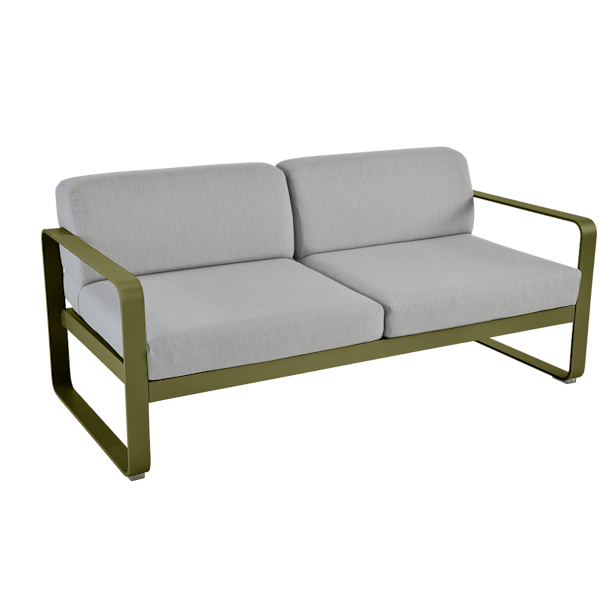 Bellevie 2 Seater Outdoor Sofa By Fermob in Pesto