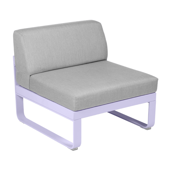 Bellevie Outdoor Modular 1 Seater Central Module By Fermob in Marshmallow