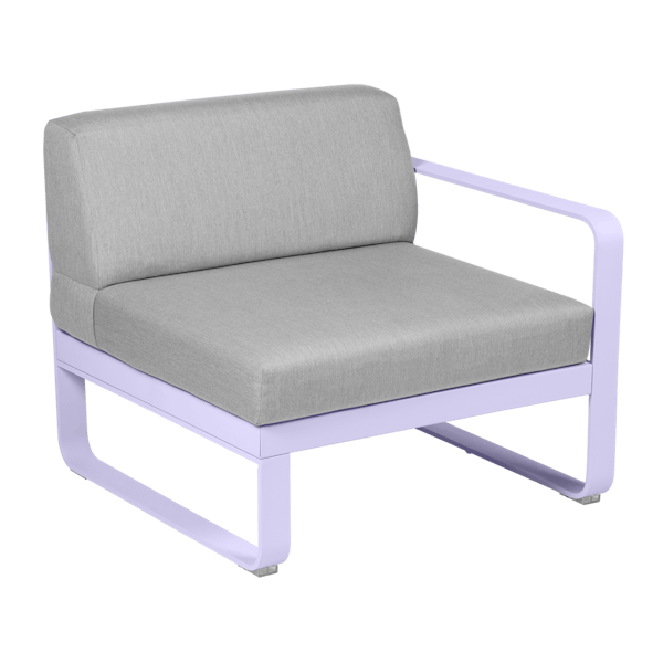 Bellevie Outdoor Modular 1 Seater Right Module By Fermob in Marshmallow
