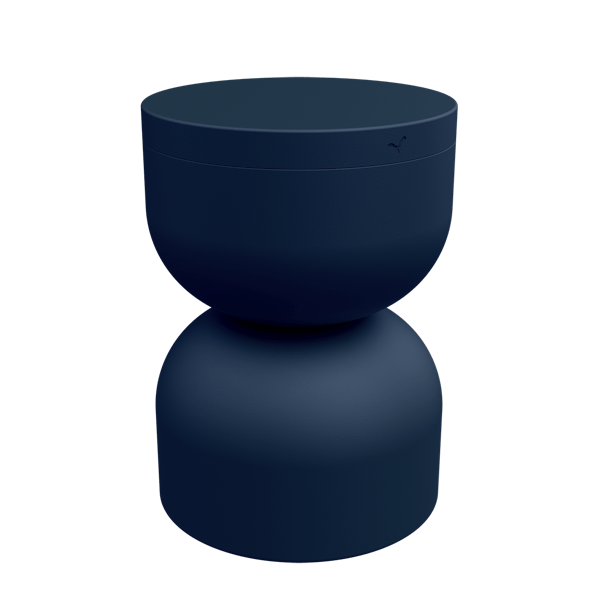 Piapolo Outdoor Stool With Storage By Fermob in Deep Blue