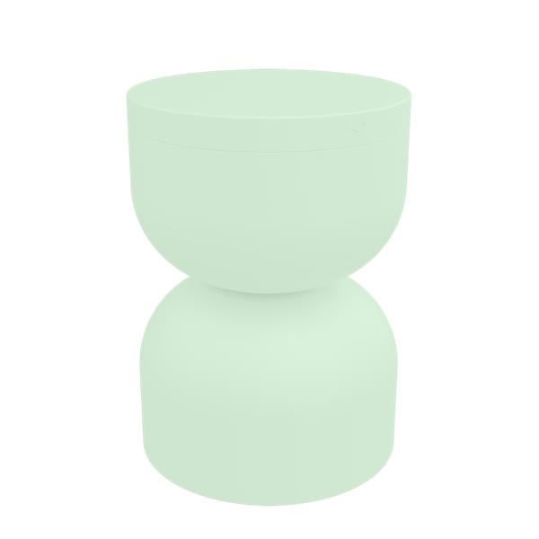 Piapolo Outdoor Stool With Storage By Fermob in Ice Mint