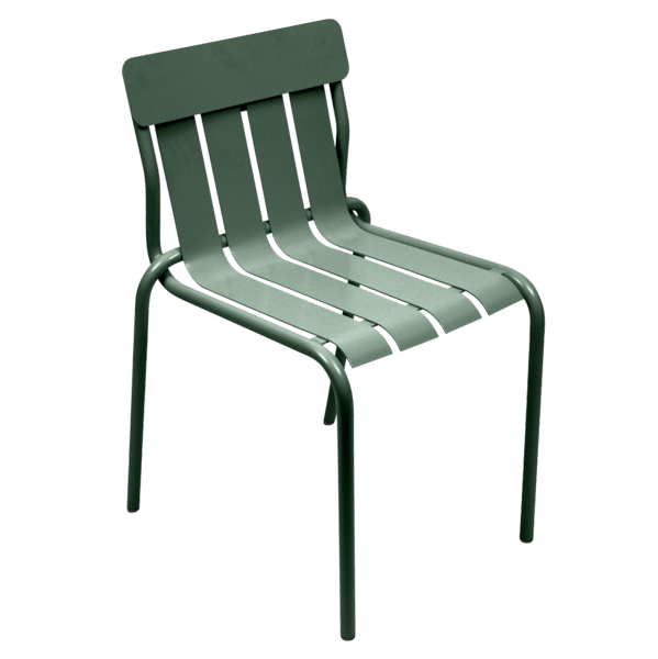 Stripe Outdoor Dining Chair By Fermob in Cedar Green