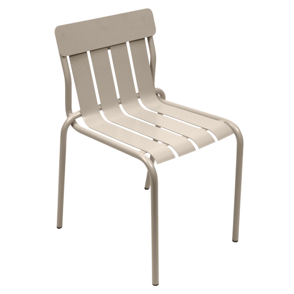 Stripe Outdoor Dining Chair By Fermob in Nutmeg