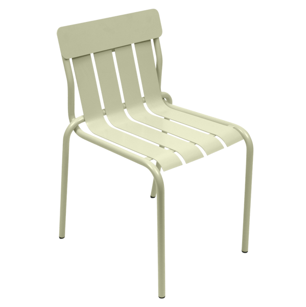 Stripe Outdoor Dining Chair By Fermob in Willow Green