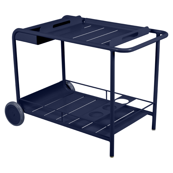 Fermob Luxembourg Bar Trolley in Deep Blue