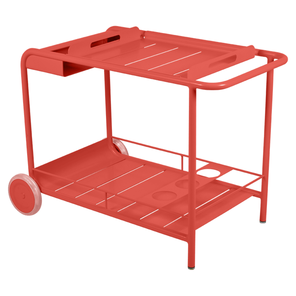 Luxembourg Outdoor Bar Trolley By Fermob in Capucine