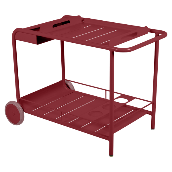 Luxembourg Outdoor Bar Trolley By Fermob in Chilli