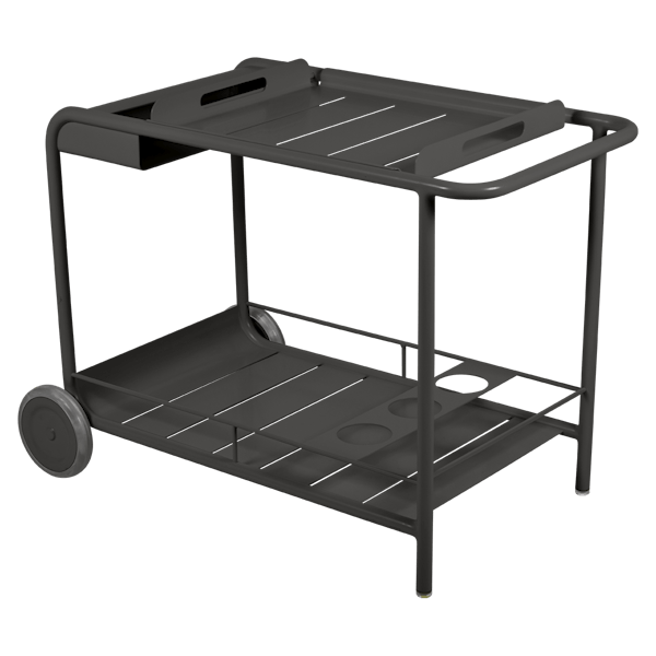 Fermob Luxembourg Bar Trolley in Liquorice