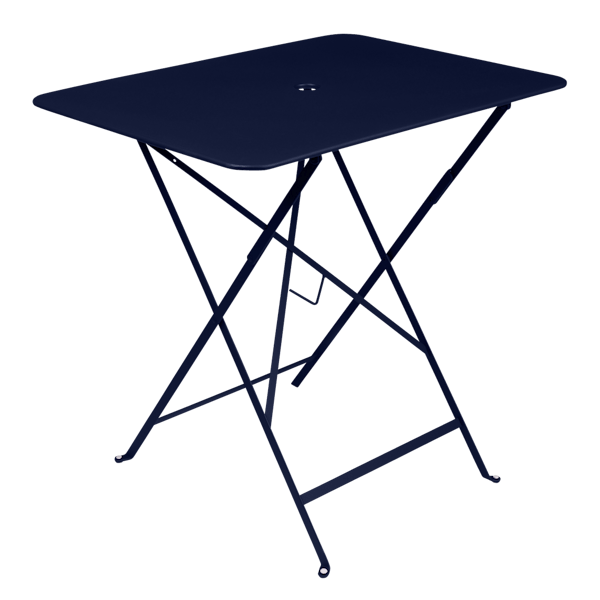 Bistro Outdoor Folding Table Rectangle 77 x 57cm By Fermob in Deep Blue