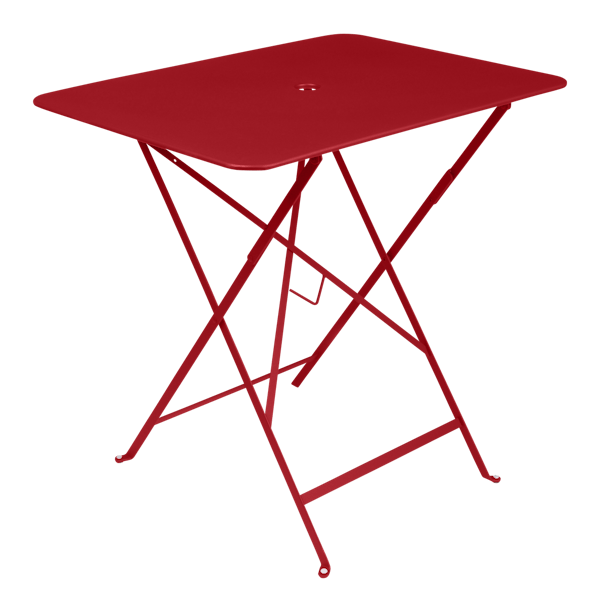 Bistro Outdoor Folding Table Rectangle 77 x 57cm By Fermob in Poppy