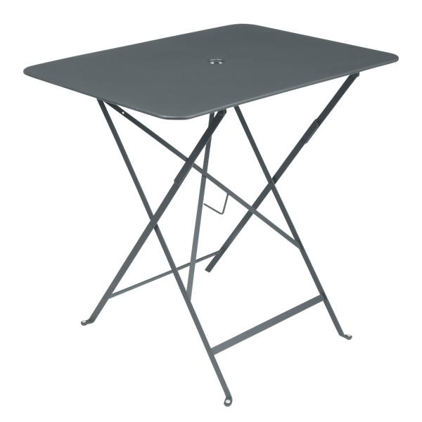 Bistro Outdoor Folding Table Rectangle 77 x 57cm By Fermob in Storm Grey