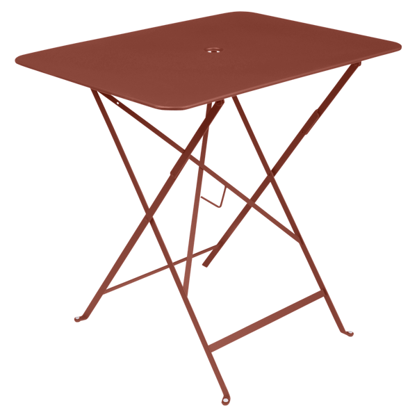 Fermob Bistro Table Rectangle 77 x 57cm in Red Ochre