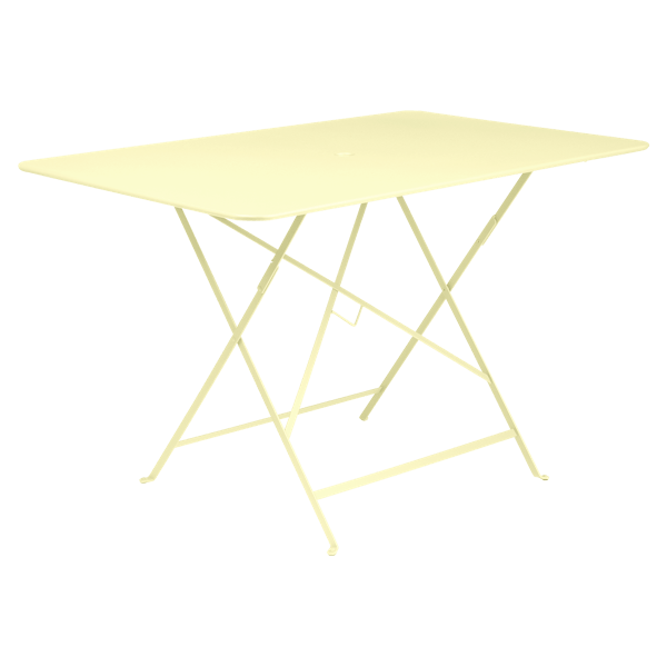 Bistro Outdoor Folding Table Rectangle 117 x 77cm By Fermob in Frosted Lemon
