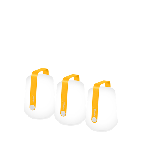 Balad Portable Outdoor Lamps 12cm Set 3 By Fermob in Honey