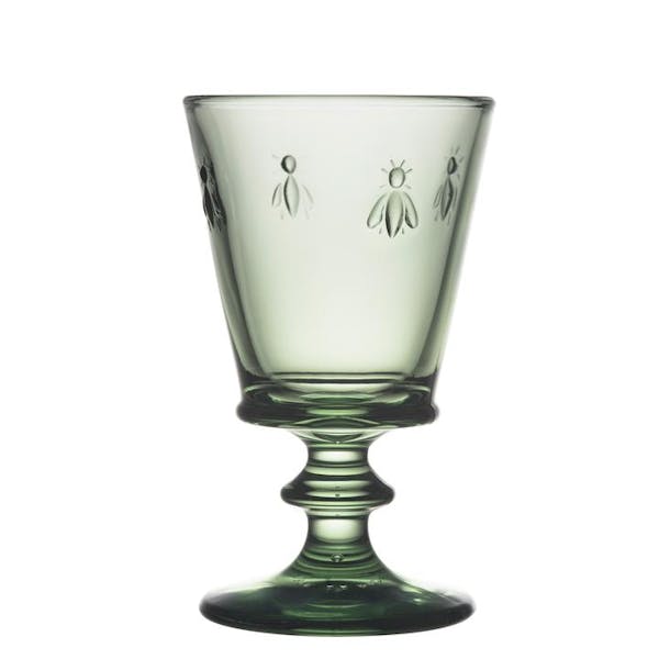 La Rochere Bee Wine Glass - Coloured in LR Provence Green