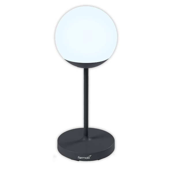 Mooon! Outdoor Portable Floor Lamp 63cm By Fermob in Anthracite