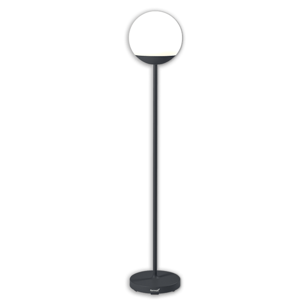 Mooon! Outdoor Portable Floor Lamp 134cm By Fermob in Anthracite