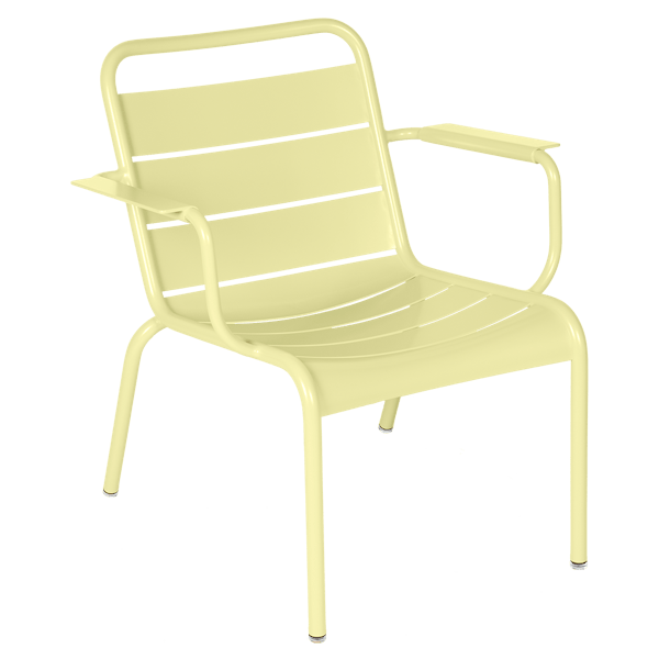 Luxembourg Outdoor Lounge Armchair By Fermob in Frosted Lemon