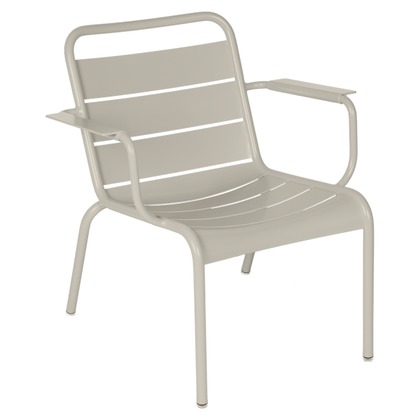 Luxembourg Outdoor Lounge Armchair By Fermob in Clay Grey