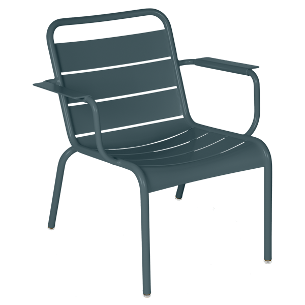 Luxembourg Outdoor Lounge Armchair By Fermob in Storm Grey