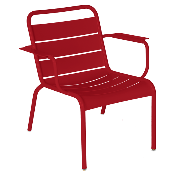 Luxembourg Outdoor Lounge Armchair By Fermob in Chilli