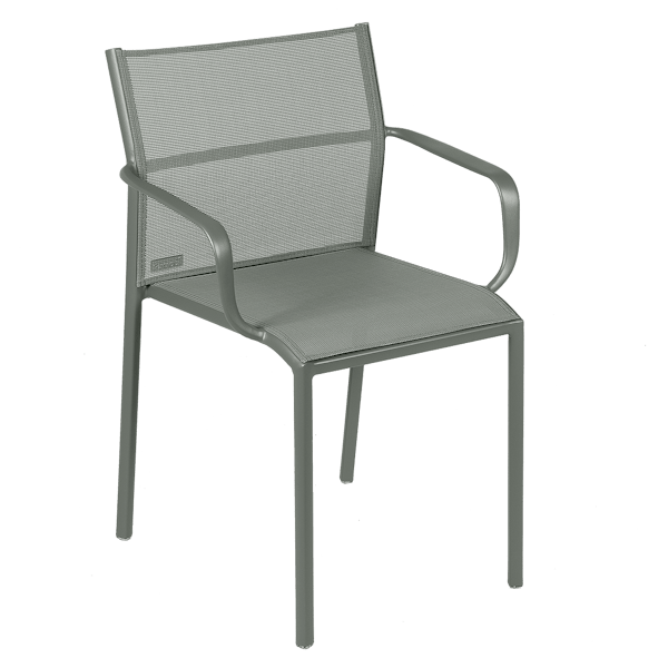 Cadiz Outdoor Dining Armchair By Fermob in Rosemary