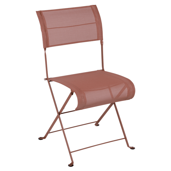 Dune Folding Outdoor Chair By Fermob in Red Ochre