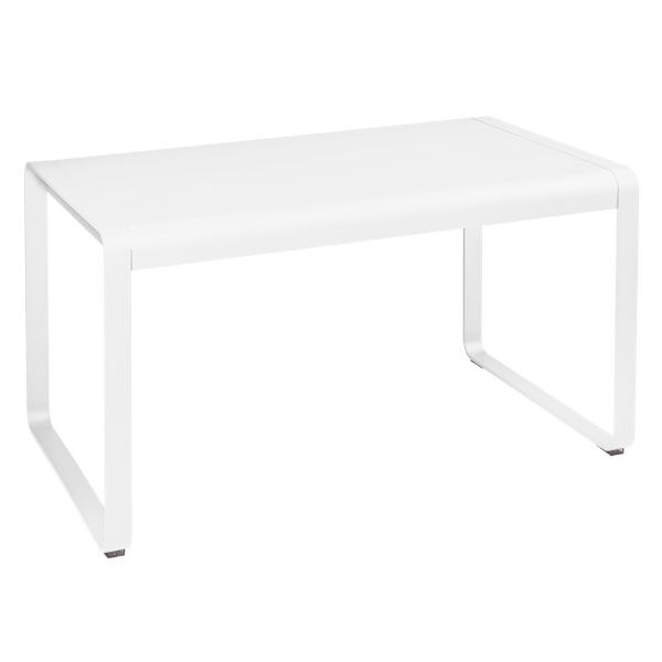 Fermob Bellevie Outdoor Dining Table 140 x 80cm in Cotton White