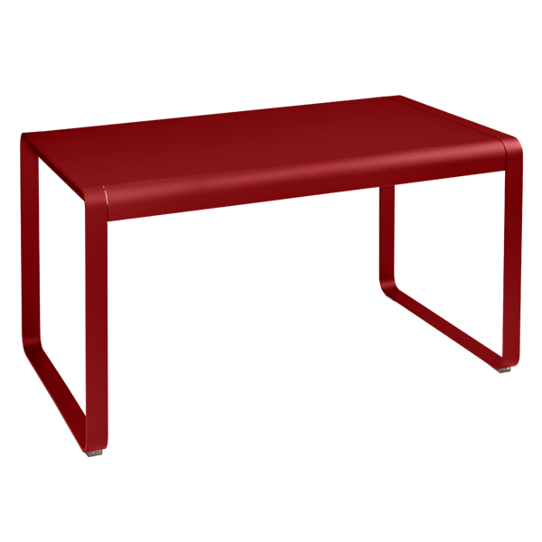 Fermob Bellevie Outdoor Dining Table 140 x 80cm in Poppy