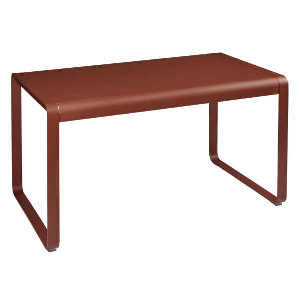 Bellevie Outdoor Dining Table 140 x 80cm By Fermob in Red Ochre