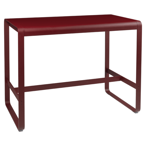Bellevie Outdoor High Bar Table 140 x 80cm By Fermob in Red Ochre