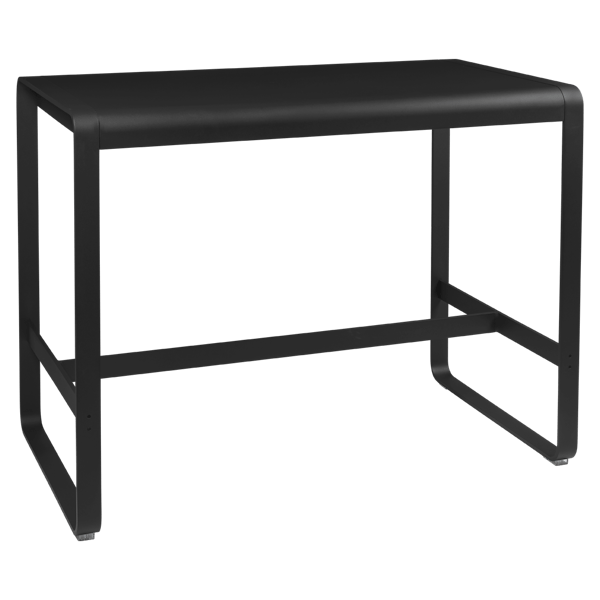 Bellevie Outdoor High Bar Table 140 x 80cm By Fermob in Liquorice