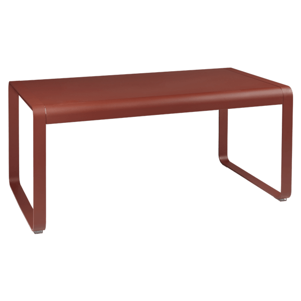 Bellevie Outdoor Mid Height Table 140 x 80cm By Fermob in Red Ochre