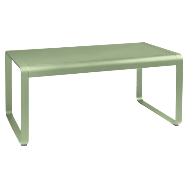 Bellevie Outdoor Mid Height Table 140 x 80cm By Fermob in Willow Green