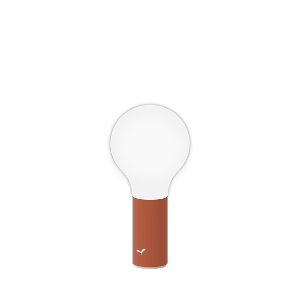 Aplo Outdoor Portable Lamp 24cm By Fermob in Red Ochre