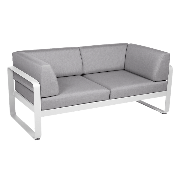 Bellevie 2 Seater Outdoor Club Sofa By Fermob in Cotton White
