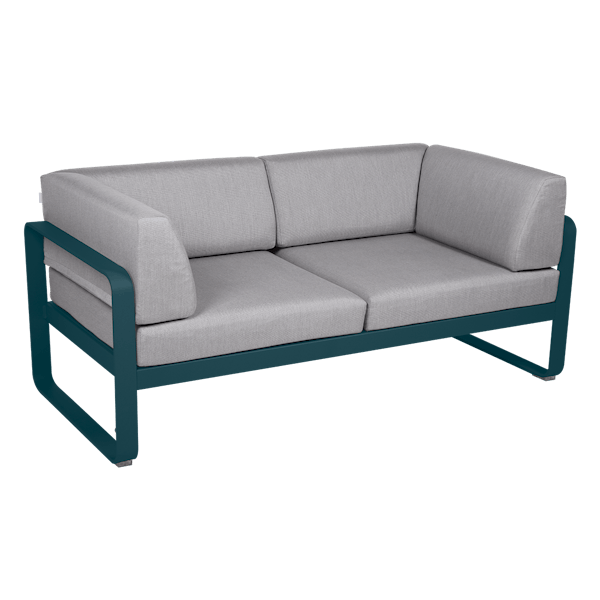 Bellevie 2 Seater Outdoor Club Sofa By Fermob in Acapulco Blue