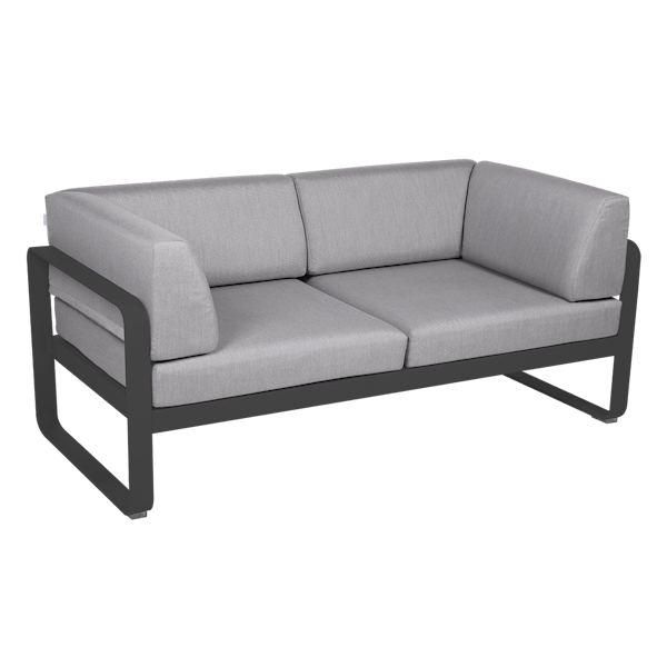 Bellevie 2 Seater Outdoor Club Sofa By Fermob in Anthracite