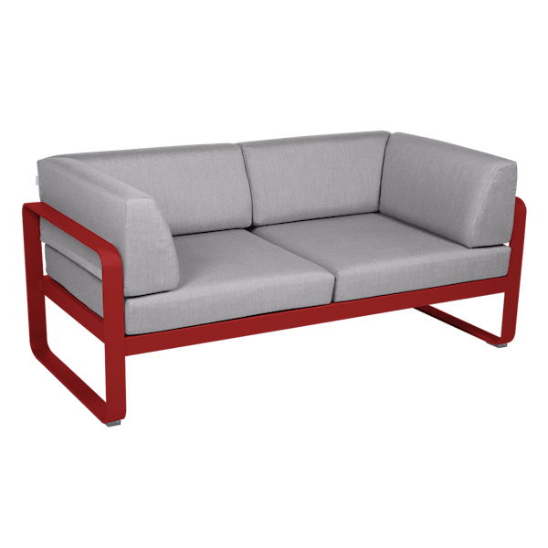 Bellevie 2 Seater Outdoor Club Sofa By Fermob in Poppy