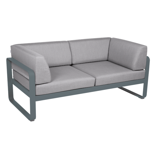 Bellevie 2 Seater Outdoor Club Sofa By Fermob in Storm Grey