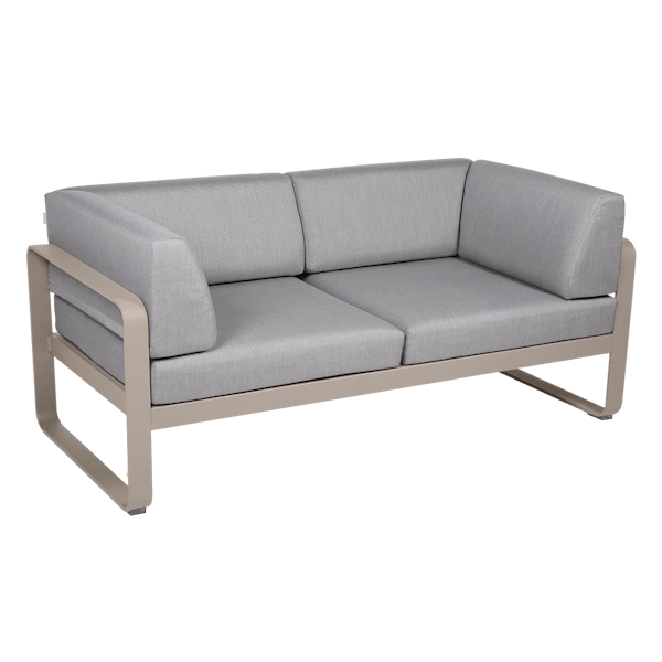 Bellevie 2 Seater Outdoor Club Sofa By Fermob in Nutmeg