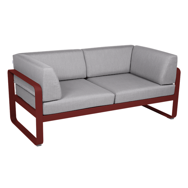 Bellevie 2 Seater Outdoor Club Sofa By Fermob in Chilli