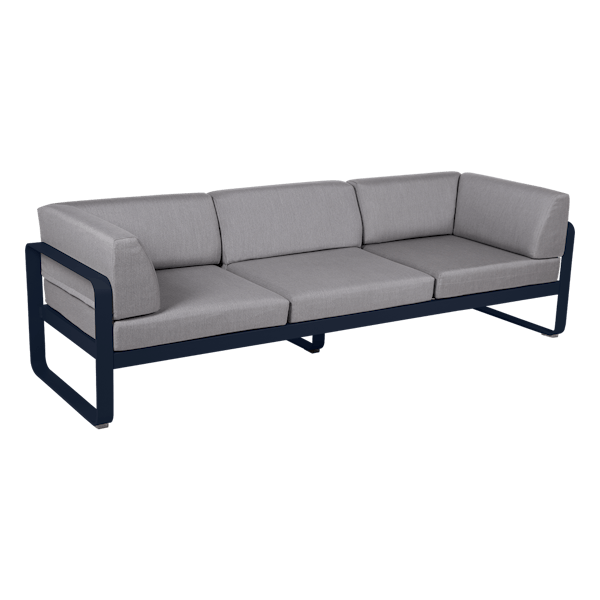 Bellevie 3 Seater Outdoor Club Sofa By Fermob in Deep Blue