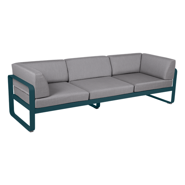 Bellevie 3 Seater Outdoor Club Sofa By Fermob in Acapulco Blue
