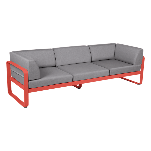 Bellevie 3 Seater Outdoor Club Sofa By Fermob in Capucine