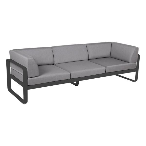 Bellevie 3 Seater Outdoor Club Sofa By Fermob in Anthracite