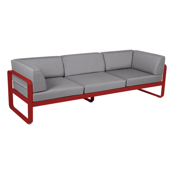 Bellevie 3 Seater Outdoor Club Sofa By Fermob in Poppy