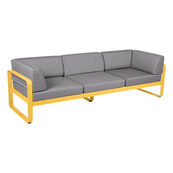 Bellevie 3 Seater Outdoor Club Sofa By Fermob in Honey