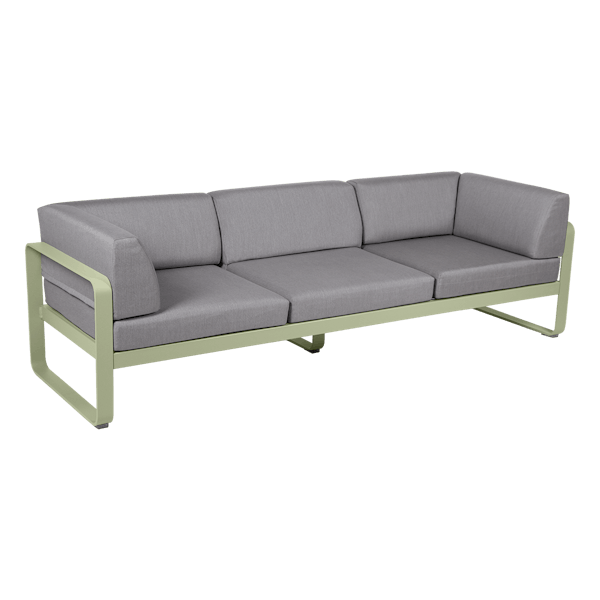 Bellevie 3 Seater Outdoor Club Sofa By Fermob in Willow Green