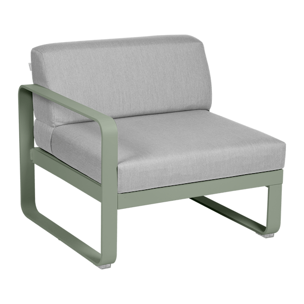 Bellevie Outdoor Modular 1 Seater Left Module By Fermob in Cactus